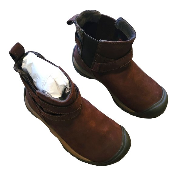 Keen Boots Woman's Size 5 Brown Suede Cross-Over Strap Slip-On NWOB JJ3295 - Picture 9 of 9